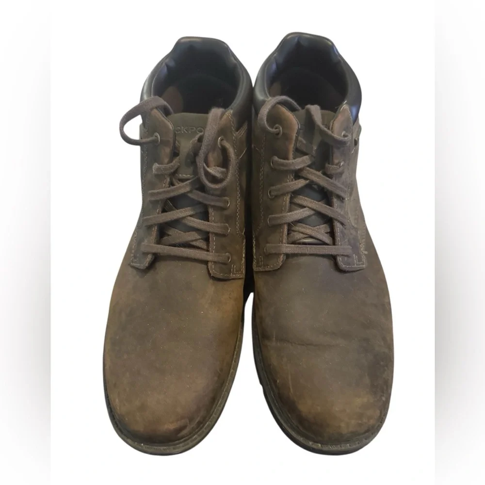 NWOT-  Rockport Men's Storm Surge Plain Toe Boots, Tan Size 12